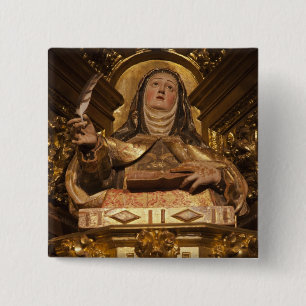 Religious art representing Santa Teresa 15 Cm Square Badge