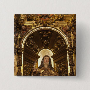 Religious art representing Santa Teresa 2 15 Cm Square Badge