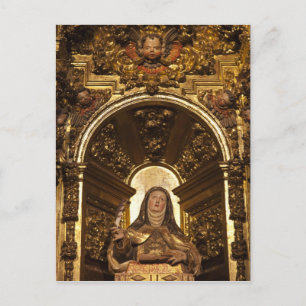 Religious art representing Santa Teresa 2 Holiday Postcard