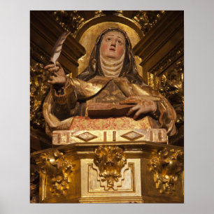 Religious art representing Santa Teresa Poster