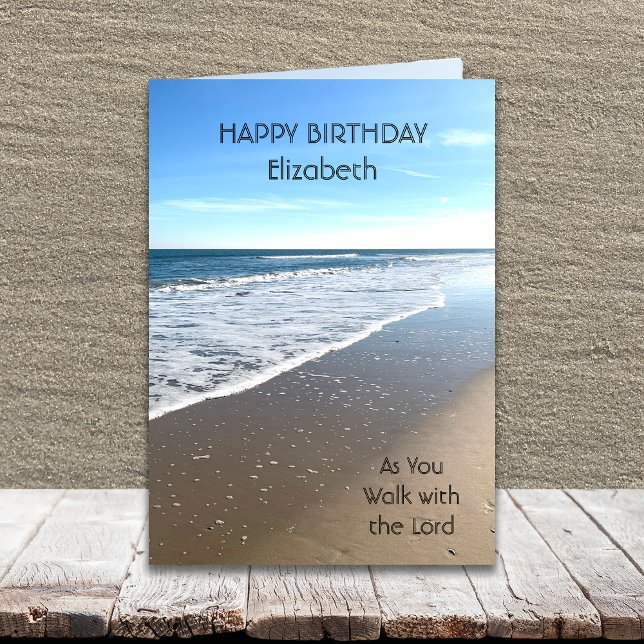 Religious Beach Birthday Card (Creator Uploaded)