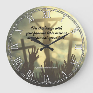 Religious Bible Quote Verse Clock