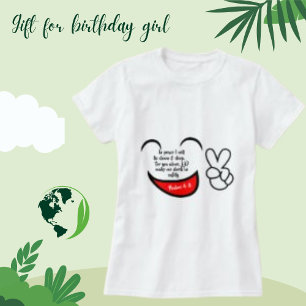 Religious Bible Verse and Cute Emoji Face Women's T-Shirt