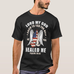 Religious Bible Verse Patriotic US Flag American C T-Shirt