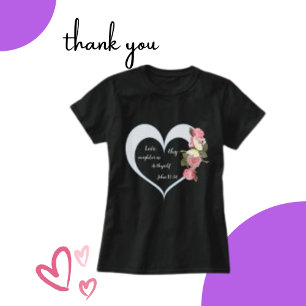 Religious Bible Verse, Pink Cluster Scrapbook T-Shirt