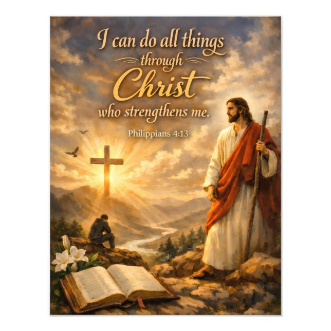 Religious Bible verse sayings quotes wall art (Front)