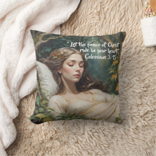  Religious Bible Verse Woman Sleeping Cushion
