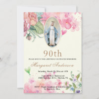 Religious Birthday Virgin Mary Scripture Floral