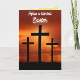 Religious Blessed Easter Card