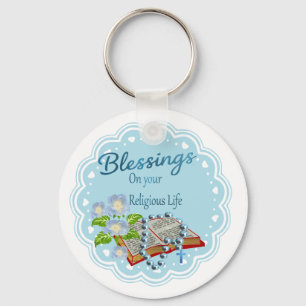 Religious blessings key ring