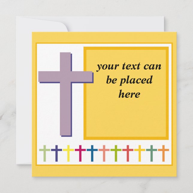 Religious Card With Customisable Text (Front)