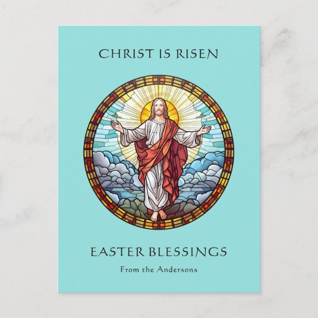 Religious Catholic Easter Jesus Resurrection Holiday Postcard (Front)