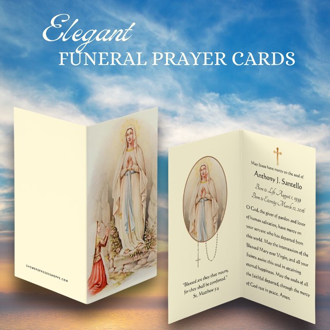 Religious Catholic Funeral Memorial Holy Cards (Creator Uploaded)