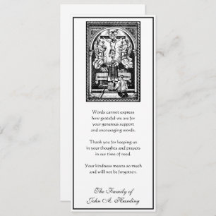 Religious Catholic Funeral Sympathy Thank You Card
