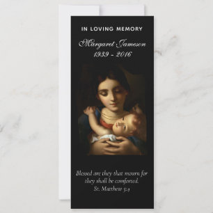 Religious Catholic Funeral Sympathy Thank You Card