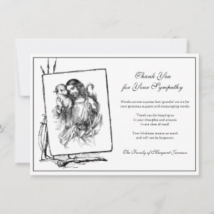 Religious Catholic Jesus Good Shepherd Condolence Thank You Card
