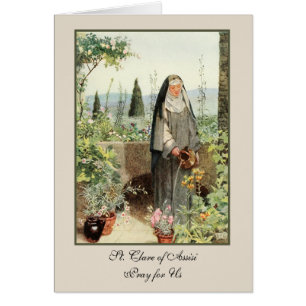 Religious Catholic Nun St. Clare of Assisi