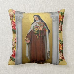 Religious Catholic St. Therese Carmelite Cushion