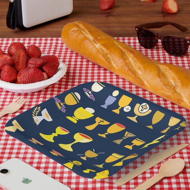 Religious Chalices Paper Plate (Creator Uploaded)