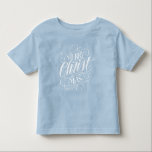 Religious Christ Christmas Chalkboard Lettering Toddler T-Shirt<br><div class="desc">We say 'Merry Christmas' very often during the season, but sometimes we tend to forget where this greeting actually originates from. Here is a wonderfully elegant piece of custom hand lettering in the fashionable chalkboard look to give a gentle nudge back into the direction of Jesus. Professional calligraphy by Ivan...</div>