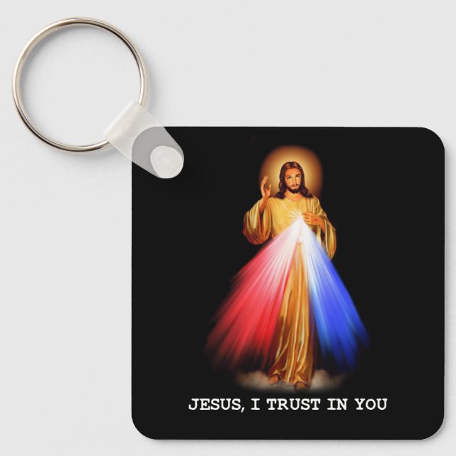 Religious Christian Jesus I Trust In You Religion  Key Ring (Front)