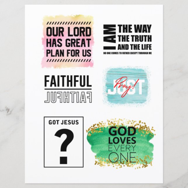 Religious Christian Jesus quotes Bible Verse (Front)