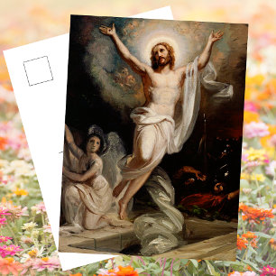 Religious Christian Jesus Resurrection Easter Holiday Postcard