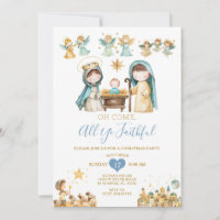 Religious Christian Nativity Christmas House Party