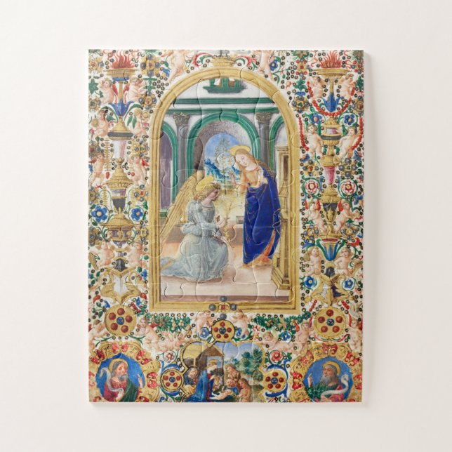 Religious Christian Nativity Vintage Christmas Jigsaw Puzzle (Vertical)