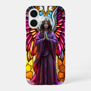 Religious Christian Stained Glass Angel iPhone 16 Case