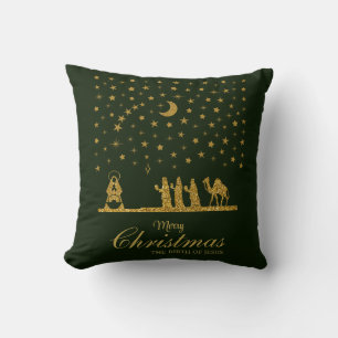 Religious Christmas, Birth of Jesus, Three King's Cushion