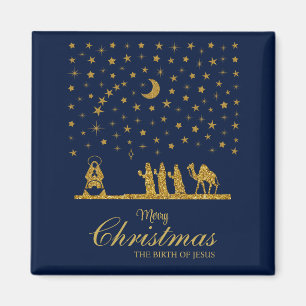 Religious Christmas, Birth of Jesus, Three King's Magnet