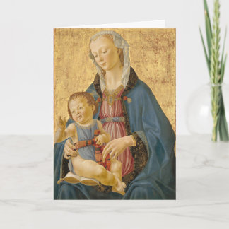 Religious Christmas Card Mother And Child