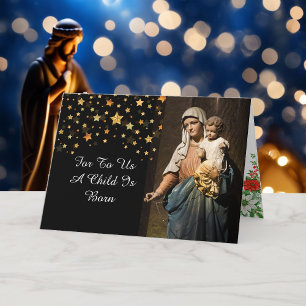 Religious Christmas Card Personalise Signature