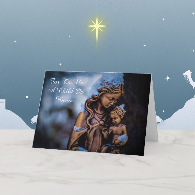 Religious Christmas Card Personalise Text Greeting (Creator Uploaded)