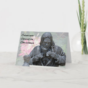 Religious Christmas Card with Christ