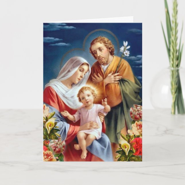 Religious Christmas Cards | Holy Family 4 (Front)