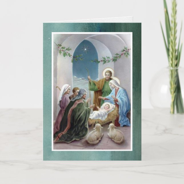 Religious Christmas Cards | Let Us Adore (Front)