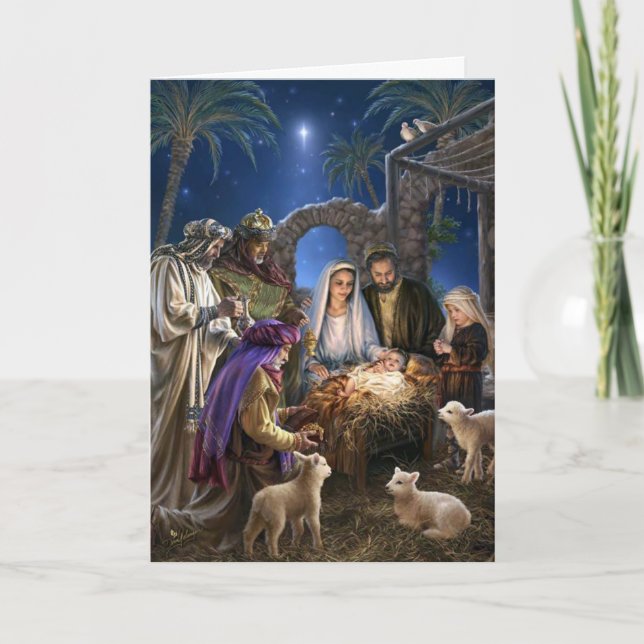 Religious Christmas Cards | Nativity 4 (Front)