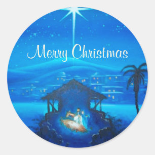 Religious Christmas customised gift Sticker