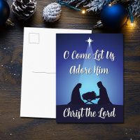 Religious Christmas Nativity Scene Christ the Lord