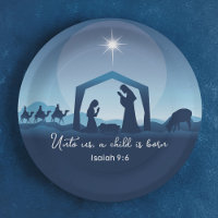 Religious Christmas Nativity Scene Church Party