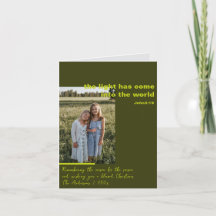 Religious Christmas photo Folded Holiday Card