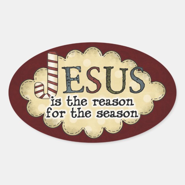 Religious Christmas Sticker (Front)