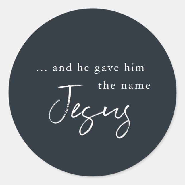 Religious Christmas Sticker (Front)