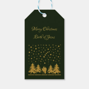 Religious Christmas Virgin Mary, St. Joseph, Jesus Gift Tags