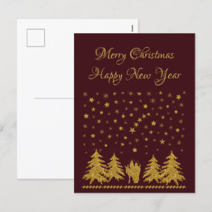 Religious Christmas Virgin Mary, St. Joseph, Jesus Holiday Postcard