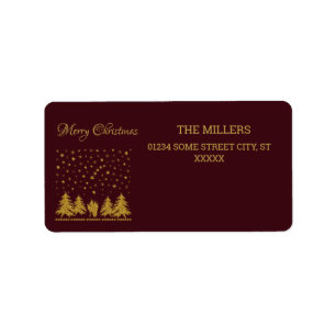 Religious Christmas Virgin Mary, St. Joseph, Jesus Label