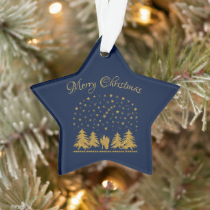 Religious Christmas Virgin Mary, St. Joseph, Jesus Ornament