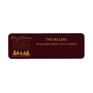 Religious Christmas Virgin Mary, St. Joseph, Jesus Return Address Label
